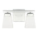 Baxley 2-Light Vanity in Polished Nickel - Lamps Expo