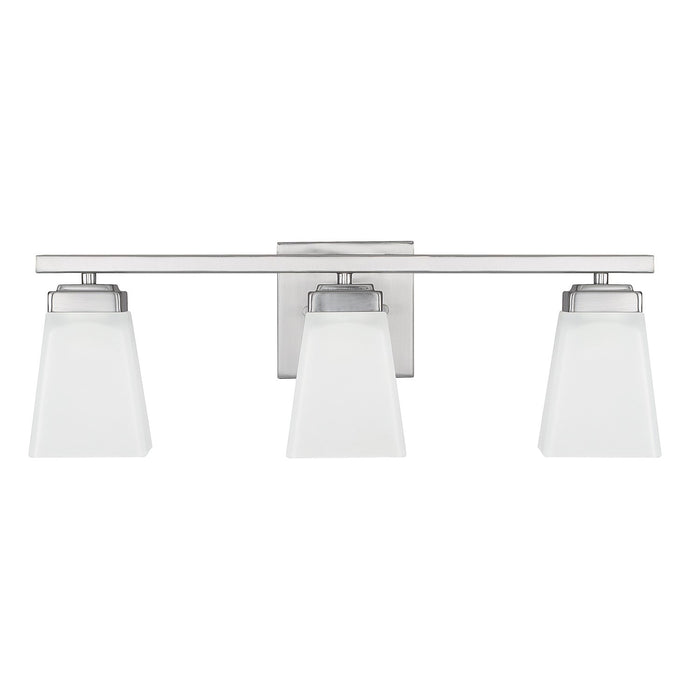 Baxley 3-Light Vanity in Brushed Nickel - Lamps Expo