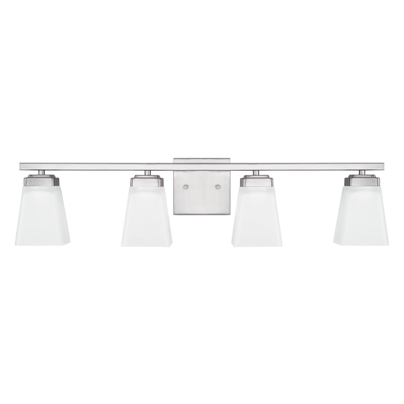 Baxley 4-Light Vanity in Brushed Nickel - Lamps Expo