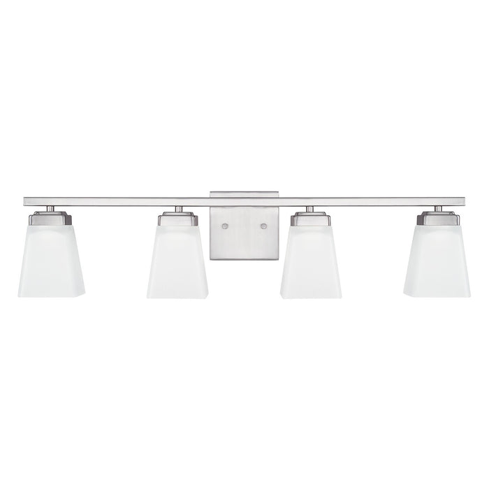 Baxley 4-Light Vanity in Brushed Nickel - Lamps Expo