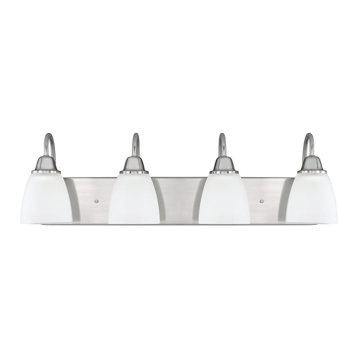 Trenton 4-Light Vanity in Brushed Nickel - Lamps Expo