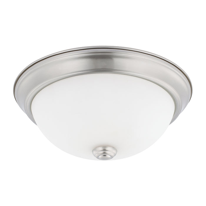 Bates 2-Light Flush Mount in Brushed Nickel - Lamps Expo