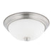 Bates 2-Light Flush Mount in Brushed Nickel - Lamps Expo