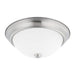Bates 2-Light Flush Mount in Brushed Nickel - Lamps Expo