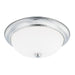 Bates 3-Light Flush Mount in Chrome - Lamps Expo