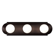 Essentials 3 Light Racetrack Bath Vanity Light in Oil Rubbed Bronze