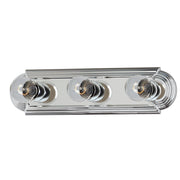 Essentials 3 Light Racetrack Bath Vanity Light in Polished Chrome