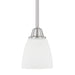 Trenton 1-Light Pendant in Brushed Nickel - Lamps Expo