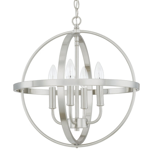 Hartwell 4-Light Pendant in Brushed Nickel - Lamps Expo