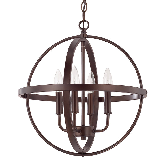 Hartwell 4-Light Pendant in Bronze - Lamps Expo
