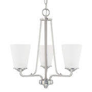 Braylon 3-Light Chandelier in Brushed Nickel - Lamps Expo
