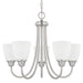 Trenton 5-Light Chandelier in Brushed Nickel - Lamps Expo