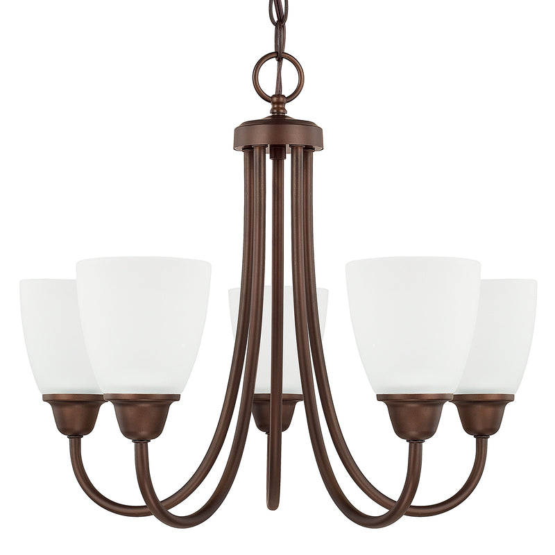 Trenton 5-Light Chandelier in Bronze - Lamps Expo
