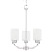Dixon 3-Light Chandelier in Brushed Nickel - Lamps Expo