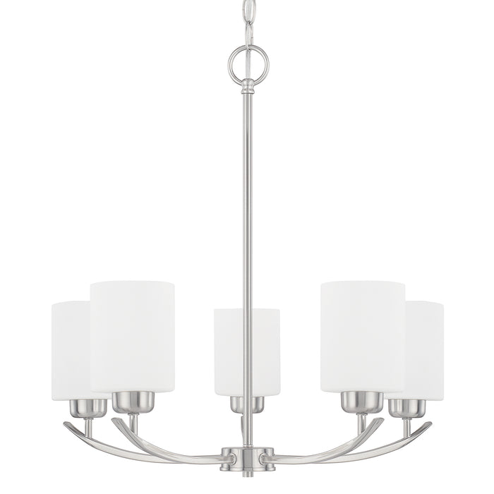 Dixon 5-Light Chandelier in Brushed Nickel - Lamps Expo