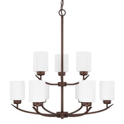 Dixon 9-Light Chandelier in Bronze - Lamps Expo