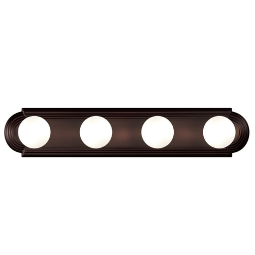 Essentials 4 Light Racetrack Bath Vanity Light in Oil Rubbed Bronze