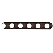 Essentials 6 Light Racetrack Bath Vanity Light in Oil Rubbed Bronze