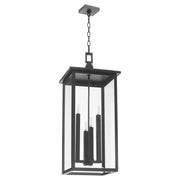 Westerly 32" 4 Light Lantern Pendant in Textured Black