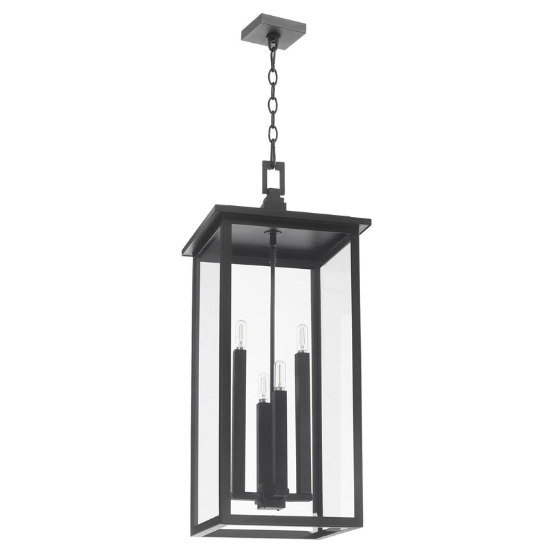 Westerly 32" 4 Light Lantern Pendant in Textured Black