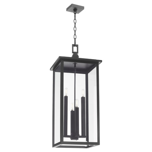 Westerly 32" 4 Light Lantern Pendant in Textured Black