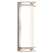 Nevis 2-Light Outdoor Bulkhead Light in Satin