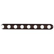 Essentials 8 Light Racetrack Bath Vanity Light in Oil Rubbed Bronze