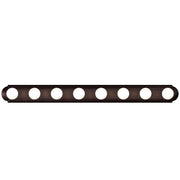 Essentials 8 Light Racetrack Bath Vanity Light in Oil Rubbed Bronze