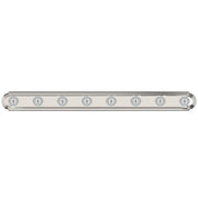 Essentials 8 Light Racetrack Bath Vanity Light in Polished Chrome