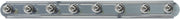 Essentials 8 Light Racetrack Bath Vanity Light in Satin Nickel
