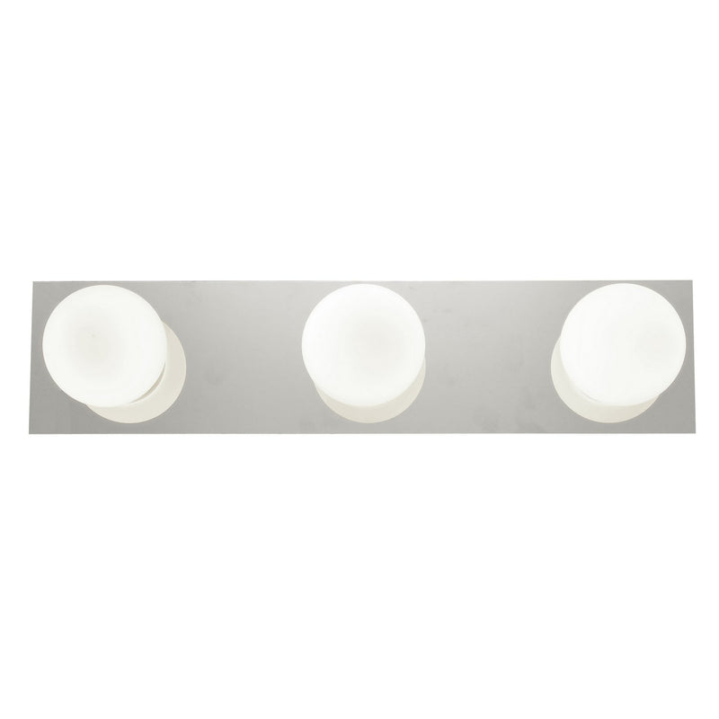 Classic 3-Light LED Bath Vanity Light in Chrome