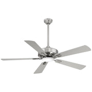 Contractor 52" LED Ceiling Fan in Brushed Nickel / Silver