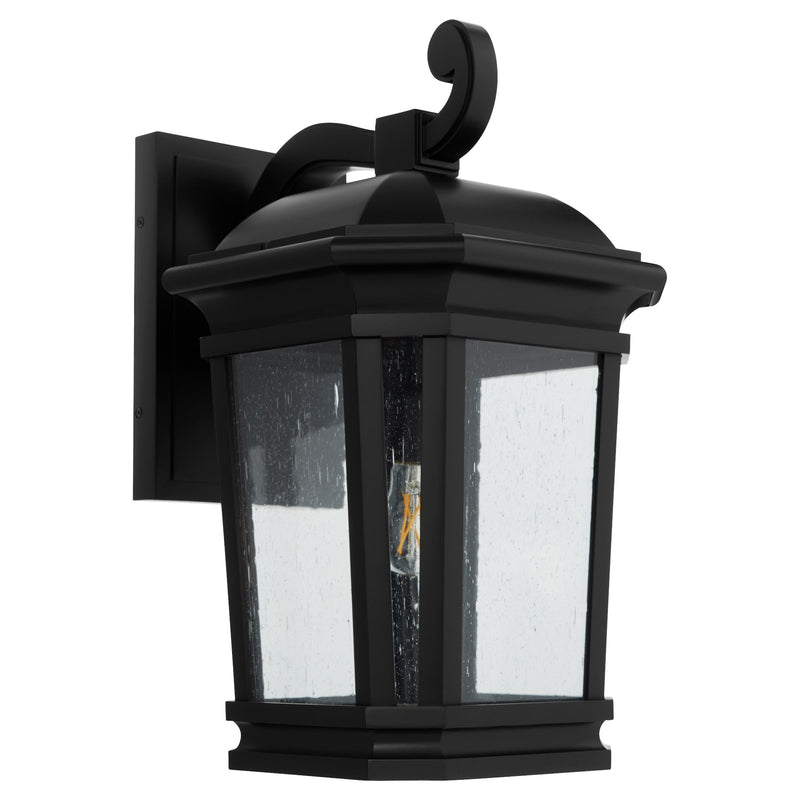 Murphy 12" Outdoor Wall Lantern in Matte Black