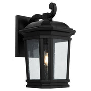 Murphy 12" Outdoor Wall Lantern in Matte Black