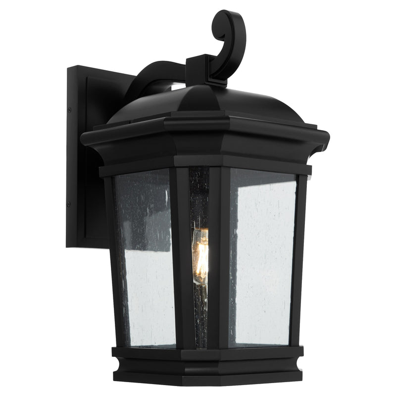 Murphy 12" Outdoor Wall Lantern in Matte Black