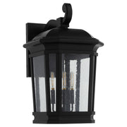 Murphy 14" 3 Light Outdoor Wall Lantern in Matte Black