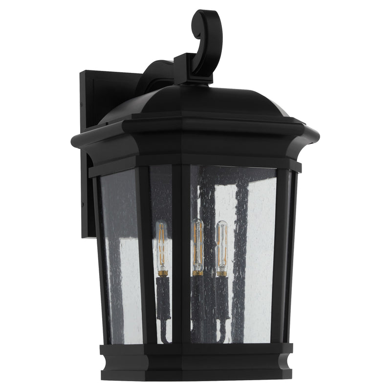 Murphy 14" 3 Light Outdoor Wall Lantern in Matte Black