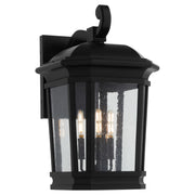 Murphy 14" 3 Light Outdoor Wall Lantern in Matte Black