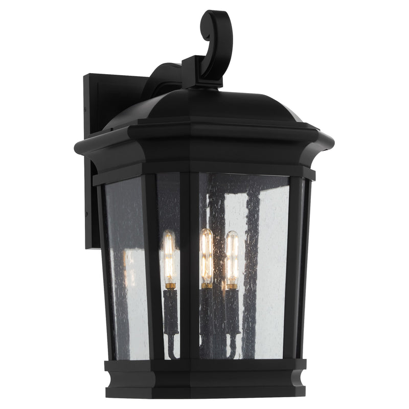 Murphy 14" 3 Light Outdoor Wall Lantern in Matte Black
