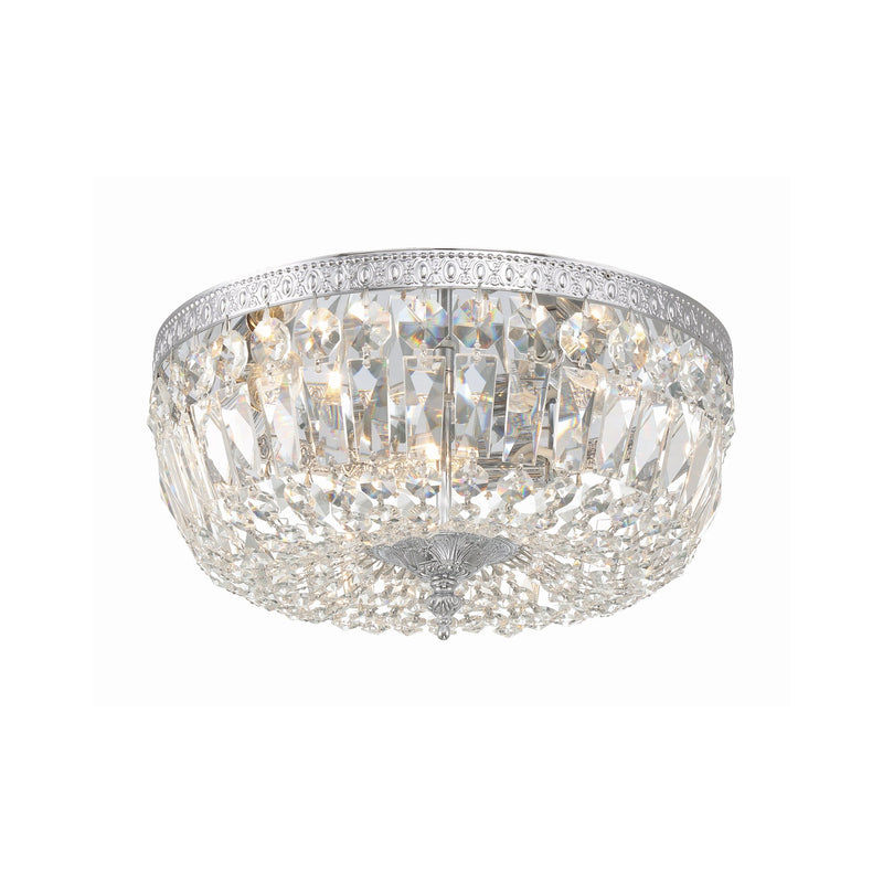 Waltham 3 Light 14" Flush Mount in Polished Chrome