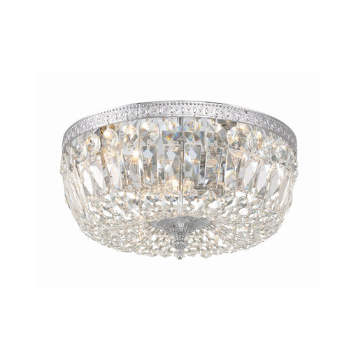 Waltham 3 Light 14" Flush Mount in Polished Chrome