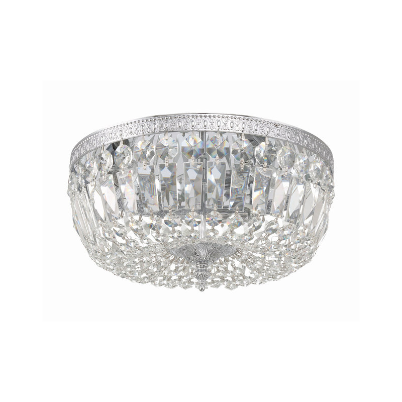 Waltham 3 Light 14" Flush Mount in Polished Chrome