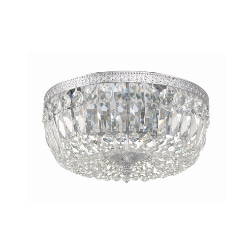 Waltham 3 Light 14" Flush Mount in Polished Chrome