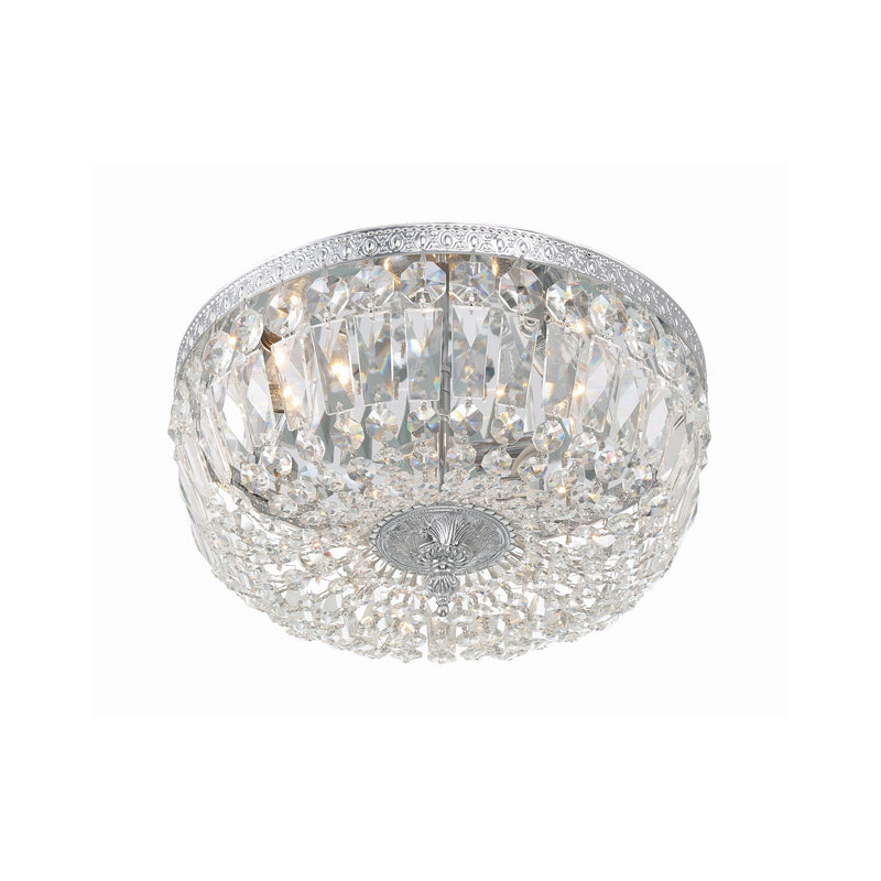 Waltham 3 Light 14" Flush Mount in Polished Chrome