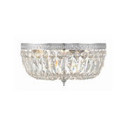 Waltham 3 Light 14" Flush Mount in Polished Chrome