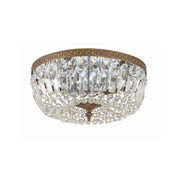 Waltham 3 Light 14" Flush Mount in Olde Brass