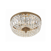 Waltham 3 Light 14" Flush Mount in Olde Brass