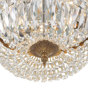 Waltham 3 Light 14" Flush Mount in Olde Brass