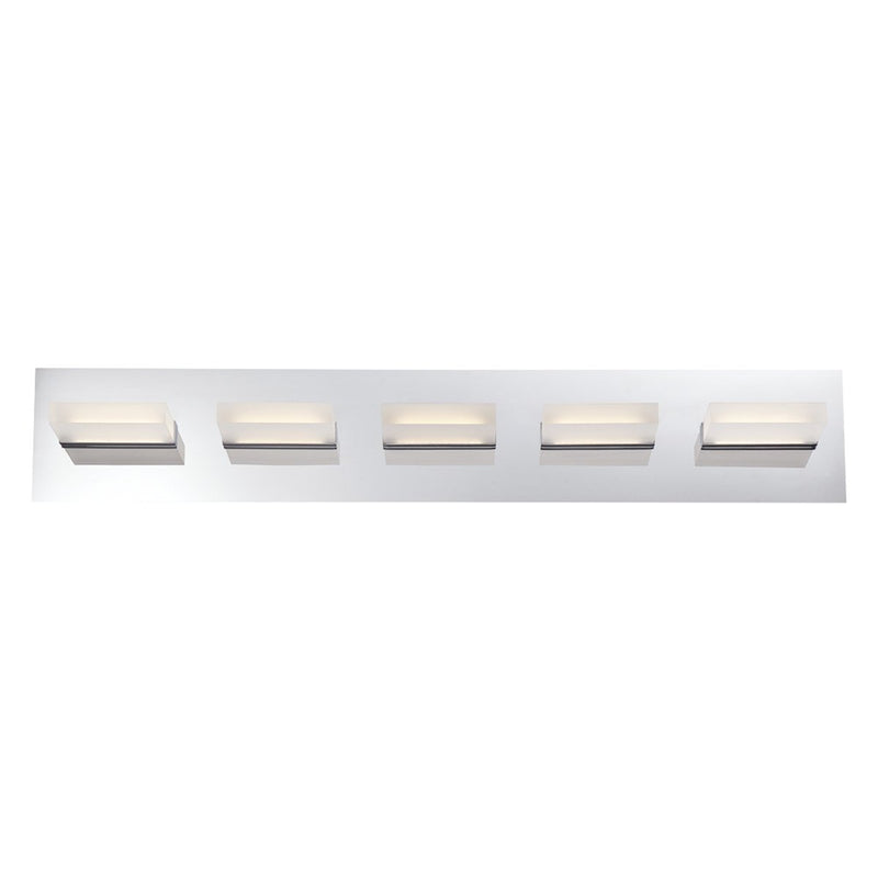 Olson 5-Light 30" Bath Vanity Light in Chrome