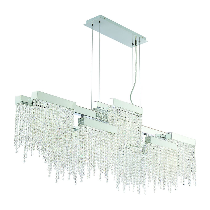 Rossi 10-Light 51.25" Linear Pendant in Chrome